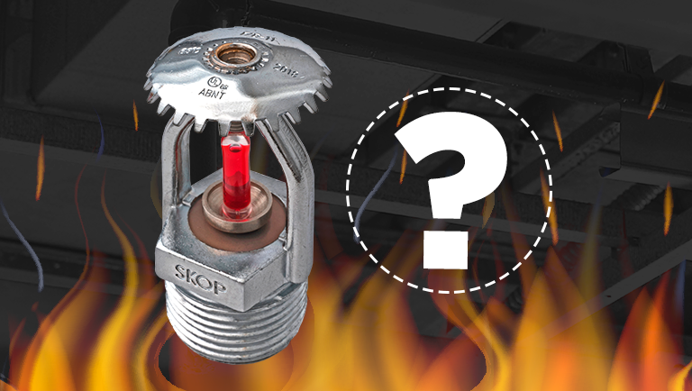 É possível saber se um sprinkler funcionará da forma correta em caso de incêndio?