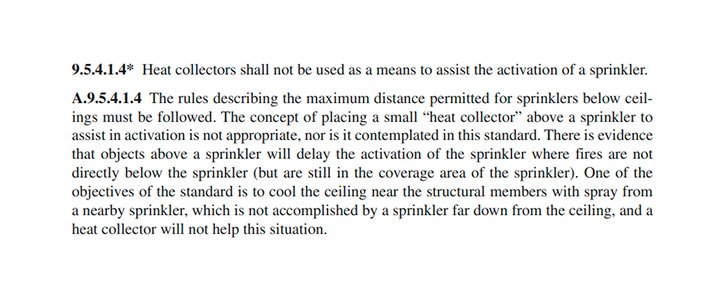 referência internacional, NFPA 13