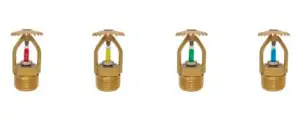 sprinklers para cima ampolas de vidro