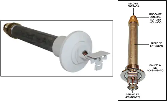 sprinkler do tipo seco
